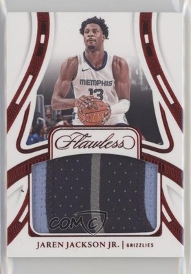 2023-24 Panini Flawless Patch Ruby 13/15 Jaren Jackson Jr #PAT-JJJ Patch 3d3