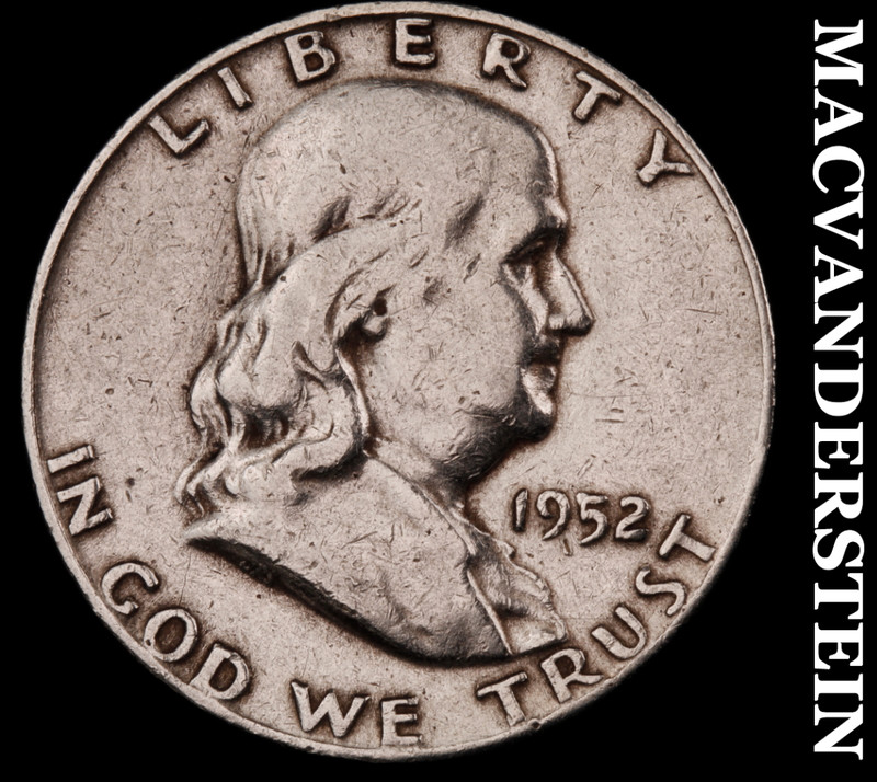 1952-D Silver Franklin Half Dollar - Scarce  Better Date  No Reserve  #M620