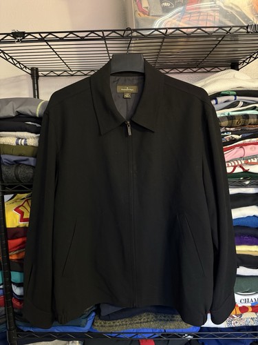 Ermenegildo Zegna Black Blazer Jacket 100% Wool Mens Large 52 Italy