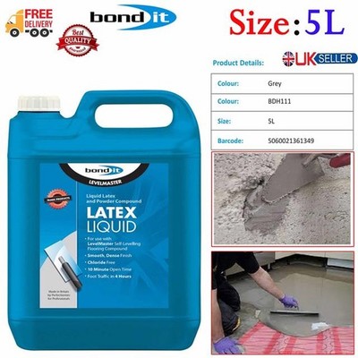 Bond It 5L Bodenbelagsmasse Levelmaster Acryl Flüssiglatex Bodenausgleich UK