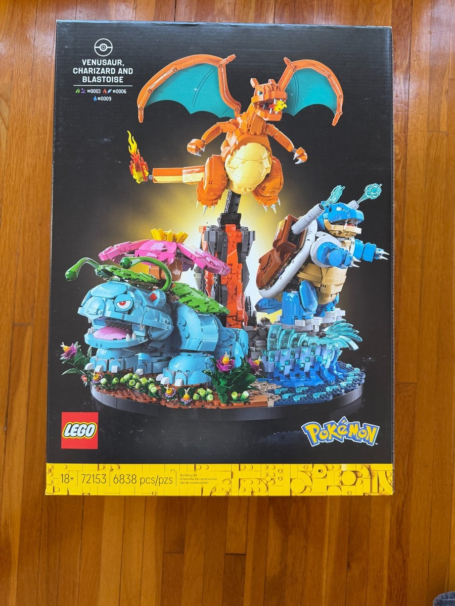 Lego Pokemon 72153 Venusaur, Charizard, Blastoise NEW SEALED Lego