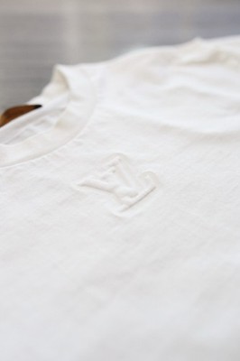 Louis Vuitton Embossed LV Inside Out T-Shirt White Size S Authentic