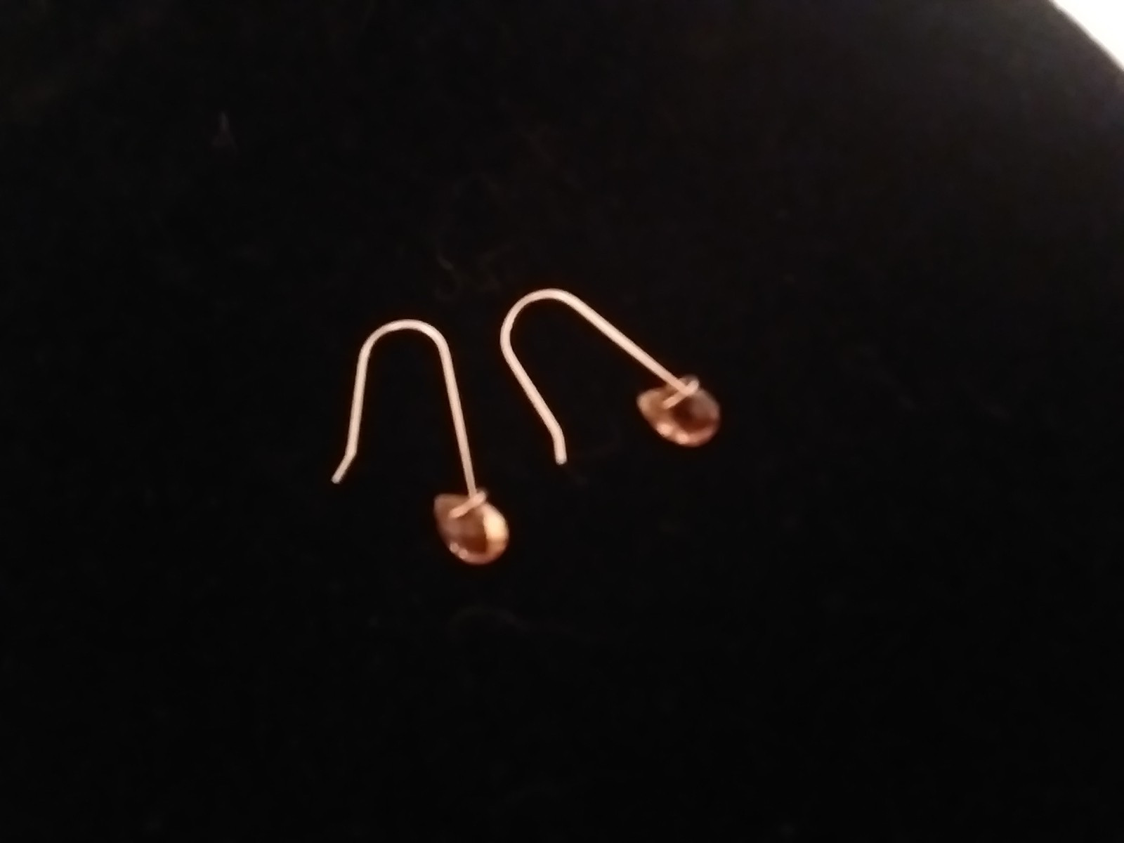 Cintrine Dangle Drop Earrings Marked 14K CT