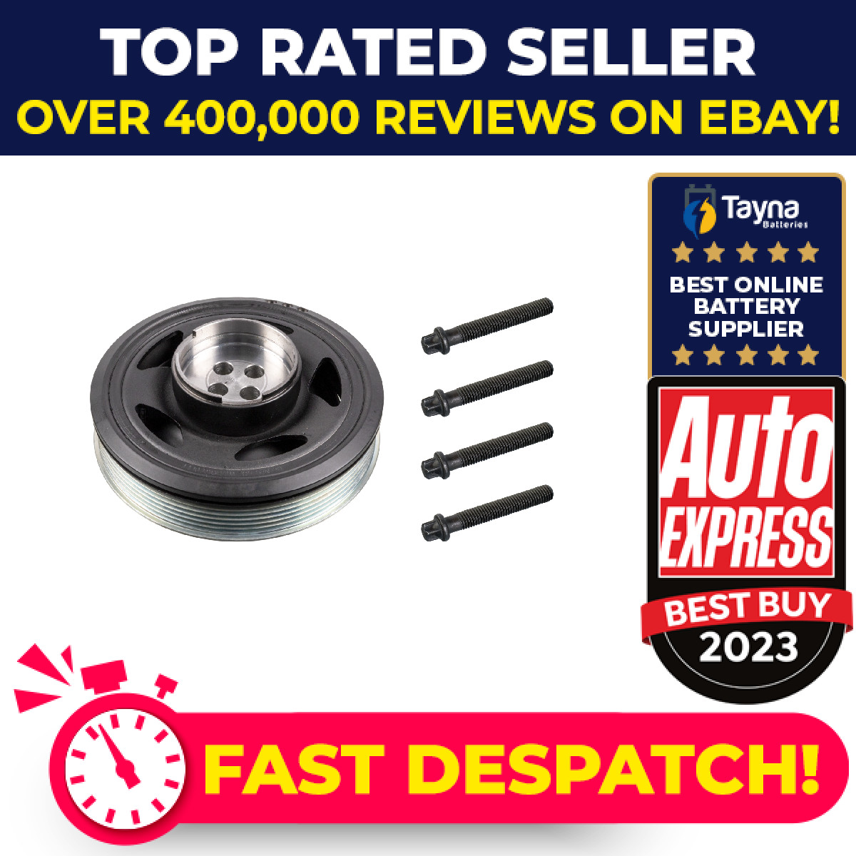 Crankshaft Pulley fits BMW 214D F45, F46 1.5D 14 to 18 B37C15A Belt 11237643074