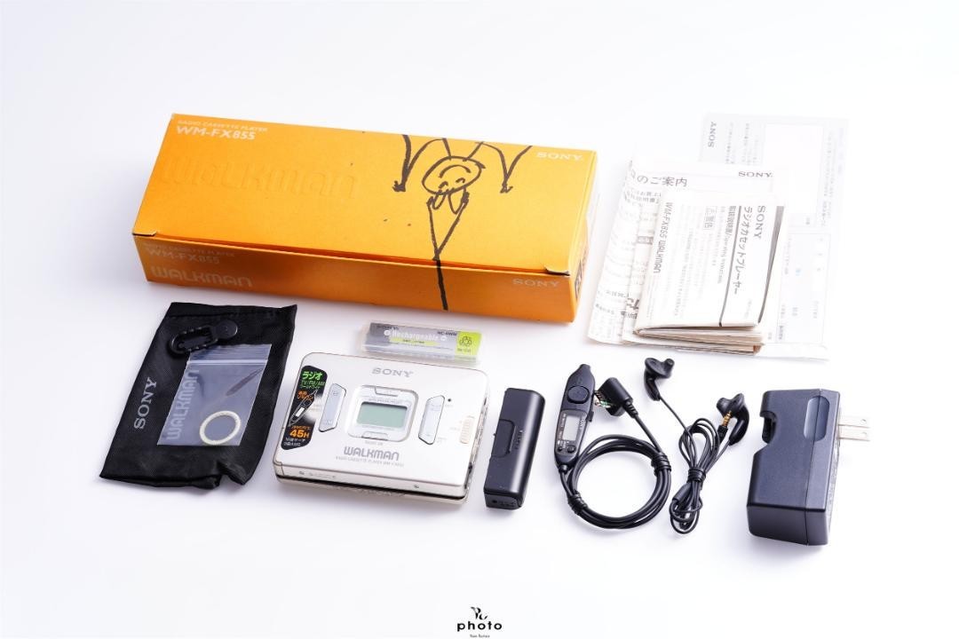 SONY WALKMAN Radio Cassette Player WM-FX855 Silver W/Box Tested