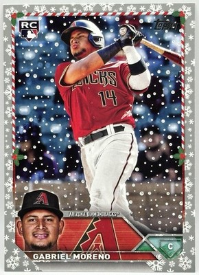 2023 Topps Holiday - Gabriel Moreno #H93 Metallic (RC) ARI