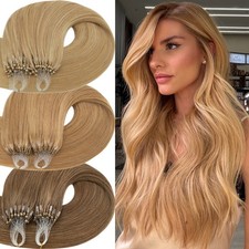 CLEARANCE Micro Ring Bead Loop Hair Russian Remy Human Hair Extensions 1G/S AAAA