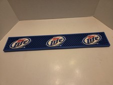 MILLER LITE BAR RAIL SPILL MAT / 20.5