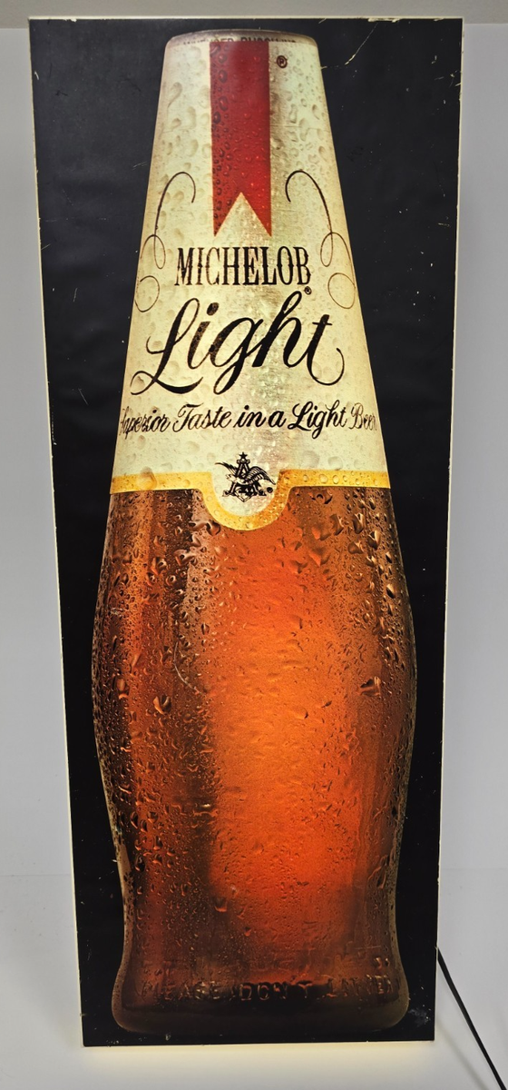 Vintage Michelob Beer Lighted (パブミラー) Vtg Rare Michelob Light Lighted Beer Bar Wall Sign Florescent