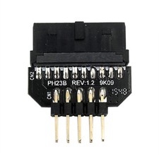 Black Panel Plug Connector USB3.0 20-pin To USB2.0 9-Pin Adapter For Mainboard-
