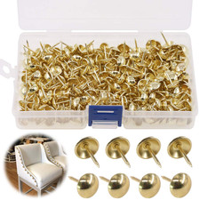 300Pcs 7/16" 11mm Antique Upholstery Tacks Furniture Nails Pins Kit for Uphols