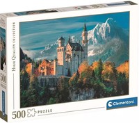 Puzzle 500 ElementóW. High Quality Collection. Zamek Neuschwanstein Clementoni