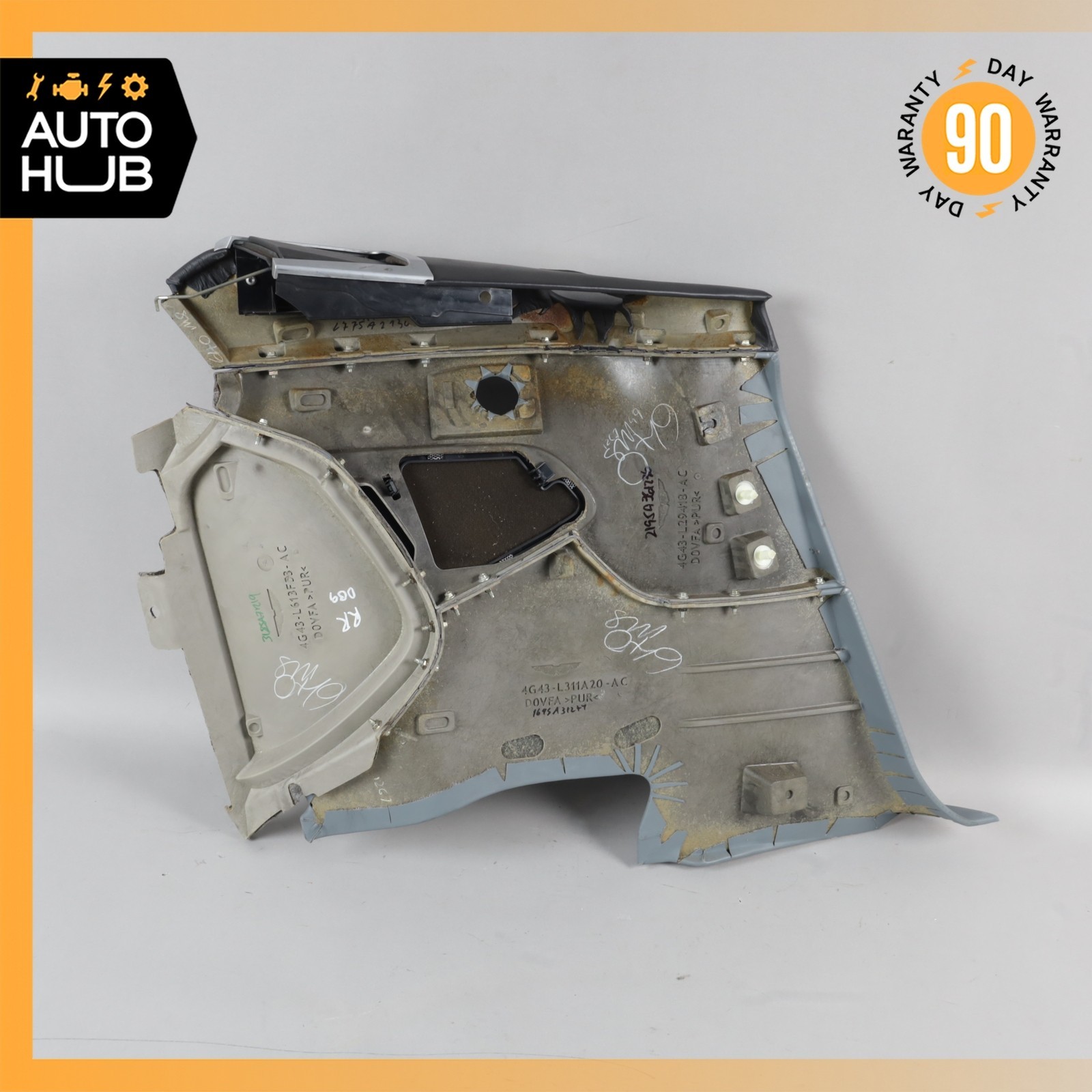 Aston Martin DB9 Volante Rear Right Side Interior Door Panel Blue OEM 34k