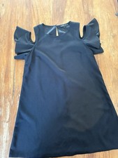 Black Cameo Rose Dress Size 12 Good Condition