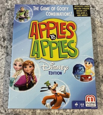 Disney Apples to Apples Game Mattel 2017 Cards Family Party Missing 5 Red Cards