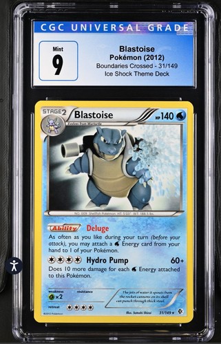 Blastoise graded CGC 9 for sale on eBay
