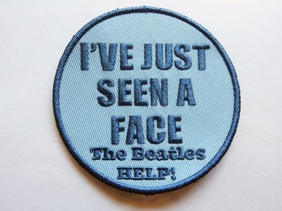 The Beatles I've Just Seen a Face Embroidered Patch 3'' Licensed Help! Song Badge