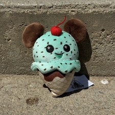 Disney Parks Wishable Ice Cream Cone Mickey Mouse Mint Chocolate Chip Cherry