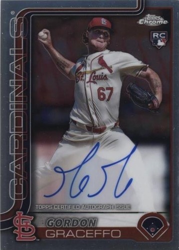 Tanner Gordon 2025 Topps Chrome RA-TG Refractor Auto Rookie RC