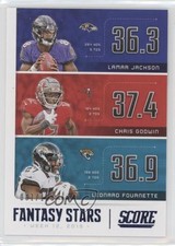 2020 Score Fantasy Stars Showcase 81/100 Chris Godwin Lamar Jackson #FS-LCL gd1