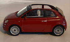 MONDO MOTORS GENUINE DEALER VERSION FIAT 500C RED 1/43