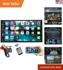 Advanced 7 Inch Bluetooth Car Stereo with Touchscreen and Dual Camera Support