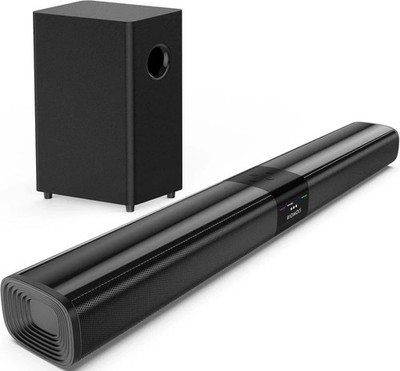 100W 24 Inch Soundbar for TV,Sound Bar for Smart TV with 5.25 Inch Subwoofer..