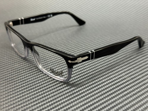 PERSOL PO3050V 966 Black Square Rectangle Men's Eyeglasses 53 mm