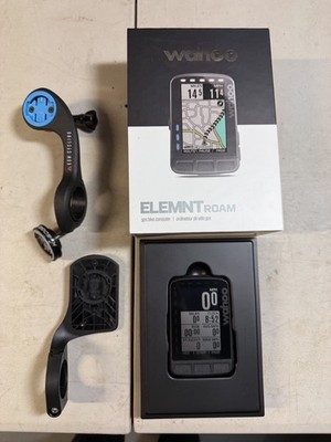 Wahoo Element Roam V1 GPS Bike Computer with K-Edge and KOM cycling mounts 