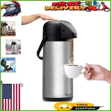 Insulated 3L Airpot Beverage Dispenser - Perfect for Parties & Outdoor Events