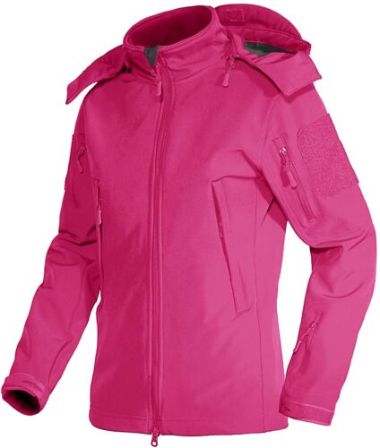 Womens Waterproof Jacket Lightweight Outdoor Hiking Detachable Hooded Sport Coat - Picture 13 of 47
