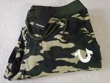 True Religion XL Men's Camo True Jogger Sweatpants Green Camo 105967 NWT