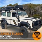 Pocket Style Textured Flares Suits for Land Rover Defender 1988-2017 Matte Black