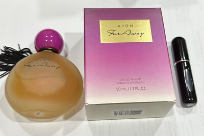 2 PCS Avon FAR AWAY Eau De Parfum Perfume AND TRAVELSpray 1.7 oz SET