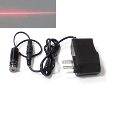 Red Laser Line Diode Module 650nm 200mw 3-5V Line 14.5x45mm w/US AC Adapter