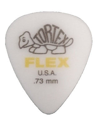 Dunlop Tortex Flex Guitar Pick Thickness 0.73mm Yellow Usa Ready Delivery