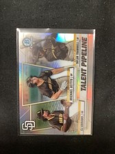 2020 Bowman Chrome Talent Pipeline Trios Trammell Gettys CJ Abrams TP-SDP.  PA10