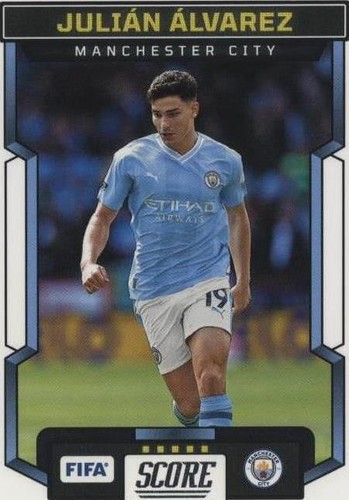 2023-24 PANINI SELECT FIFA JULIAN ALVAREZ FIELD LEVEL BLUE PRIZM