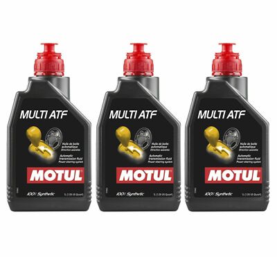 Motul MULTI ATF - 3L - Fully Synthetic Automatic Transmission Fluid (3 x 1L)