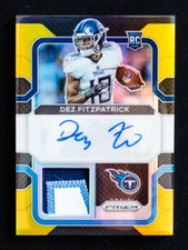 2021 Panini Prizm - Dez Fitzpatrick - Rookie Patch Auto RPA Gold SSP /10
