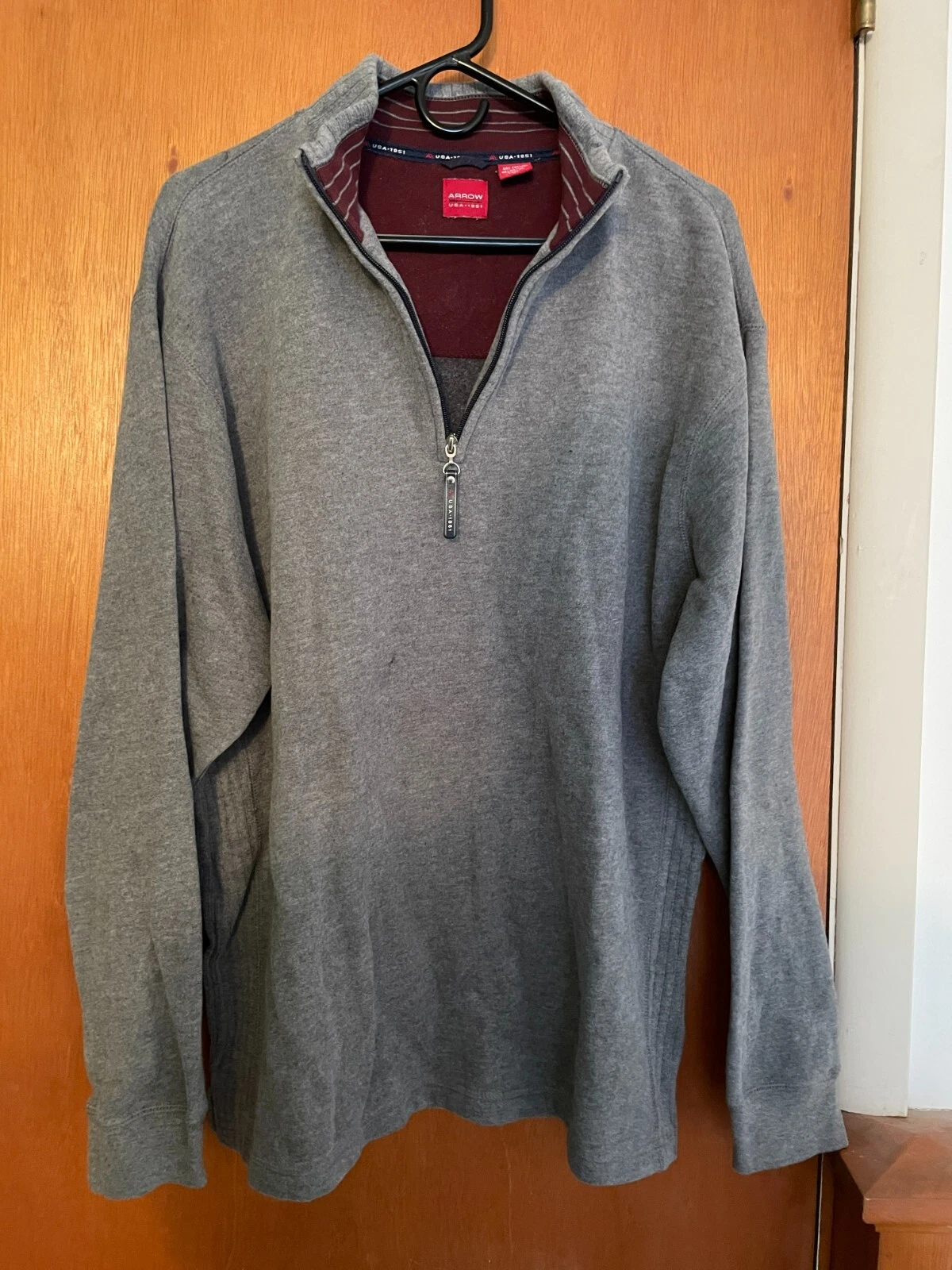 Arrow Men's Gray Pullover Fleece Size XL