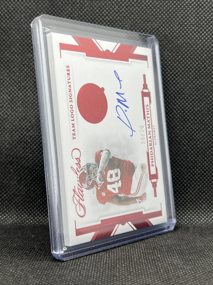 2022 Panini Flawless Phidarian Mathis Team Logo Signatures RC Auto Rookie - Image 3 of 4