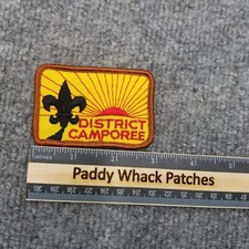 Vintage District Camporee Patch Sunset Boy Scouts S5