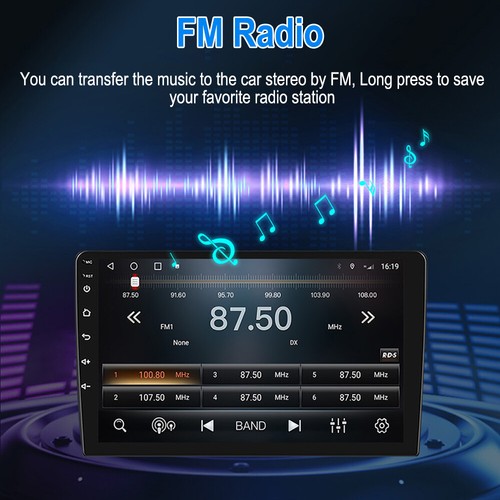 10,1" Android 13 Autoradio Radio Auto spielt Dual 2DIN Touchscreen GPS WIFI - Bild 4 von 15