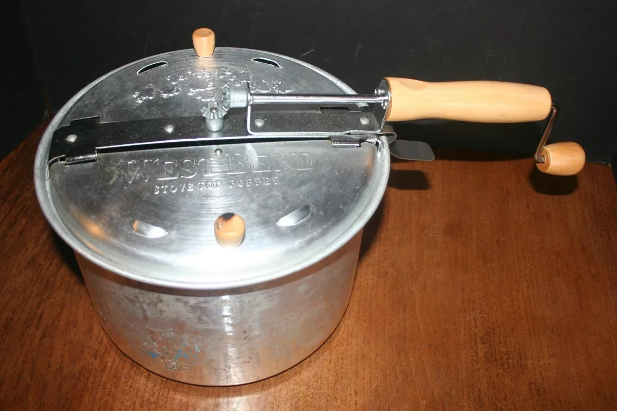 VTG WEST BEND Stove Top Popcorn Popper Aluminum