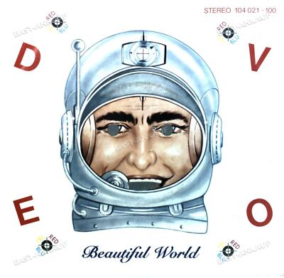Devo - Beautiful World GER 7in 1982 (VG+/VG) .