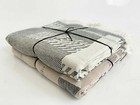 Stonewashed Cotton Geometric Bedspread Throw 130x170 cm by Wood & Cotton Co.