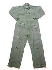 US Military Flight Suit Coveralls Flyers Green USGI Pilot Jumpsuit Men's Large