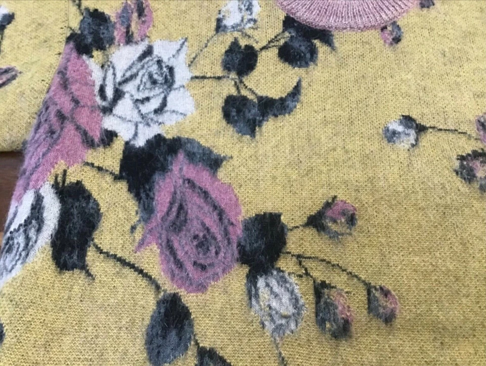 Rochas Nuevo Suéter Tejido Lana/Mohair Manga Larga Talla 38 S Hecho en Italia Foto 3 de 4