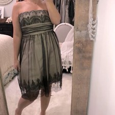 David s Bridal size 4 black tulle cocktail dress new with tags